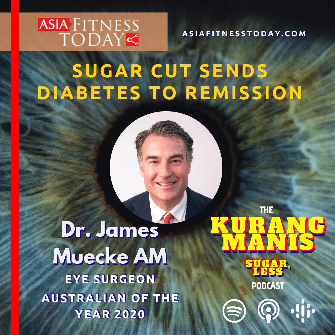 Asia Fitness Today The Kurang Manis (Sugar, Less) Podcast with Dr. James Muecke AM