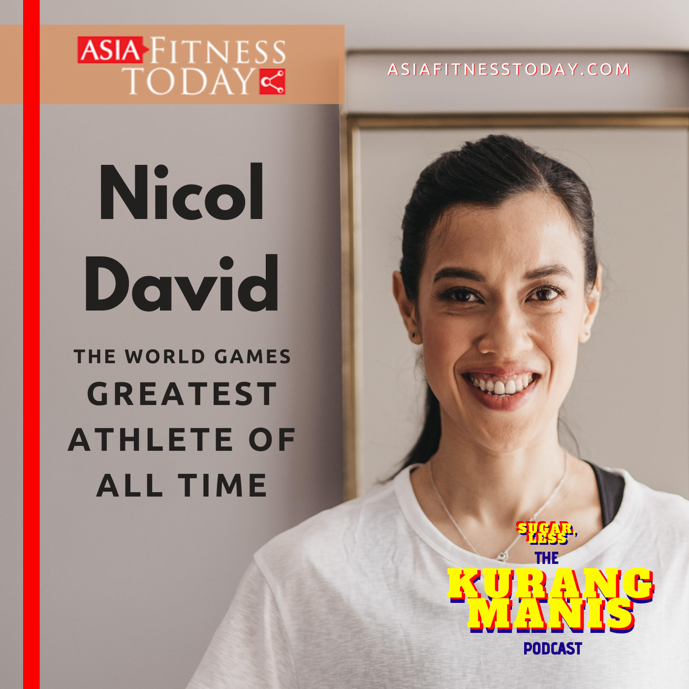 Asia Fitness Today The Kurang Manis (Sugar, Less) Podcast with The World Games Greatest Athlete of All Time, Nicol David