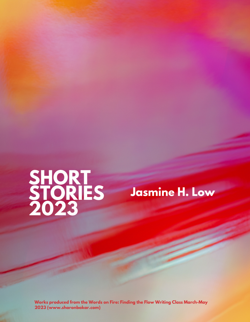 Red and Vermillion Cover of Short Stories 2023 by Jasmine H. Low