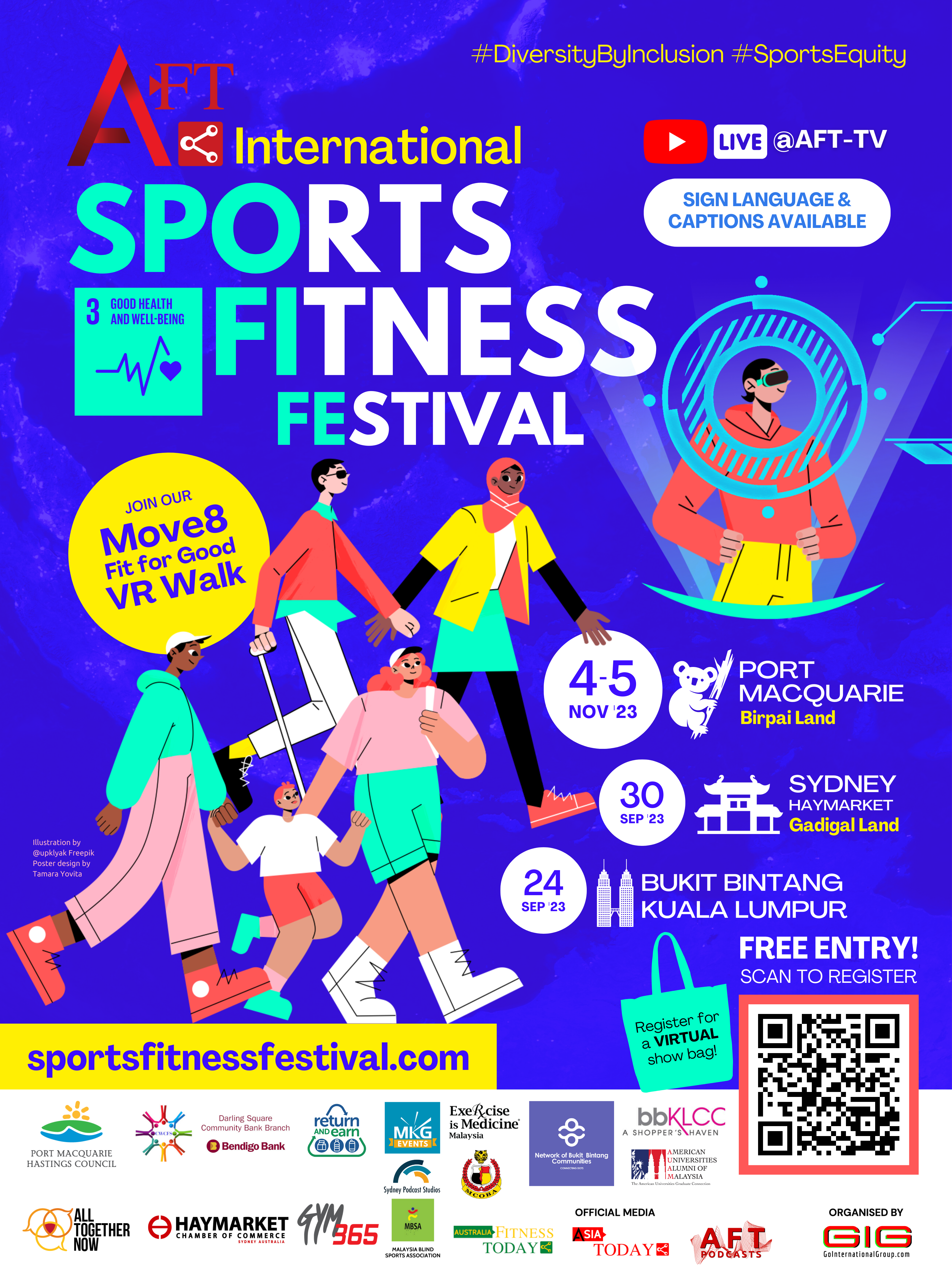 AFT International Sports Fitness Festival 2023 poster